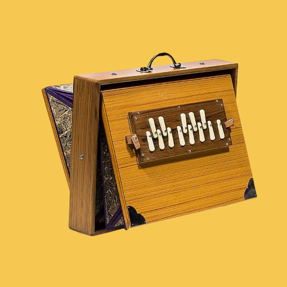 Shruti Box Saraswati 440 Hz - Instrumento Musical Artesanal de Madeira