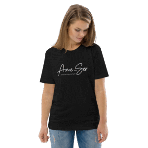 Ame-ser Camiseta orgânica unisex preta