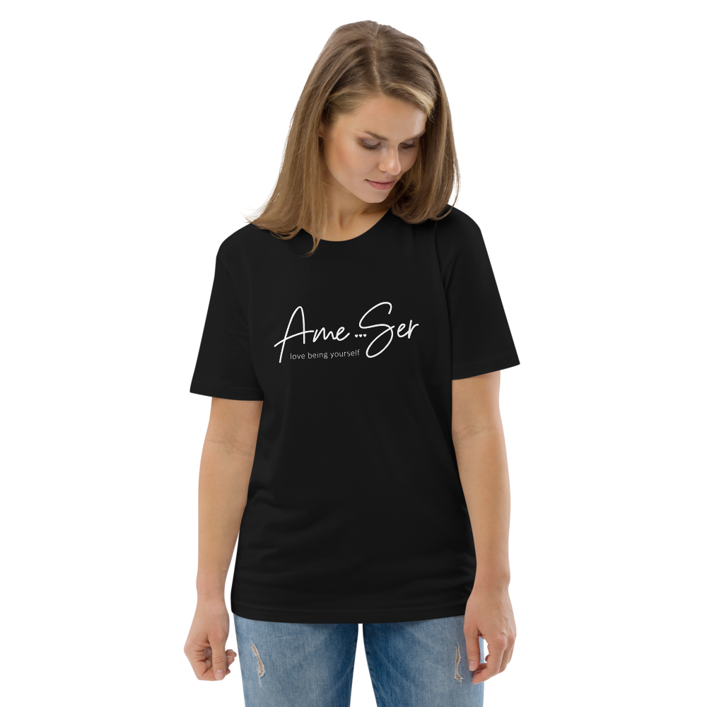 Ame-ser Camiseta orgânica unisex preta