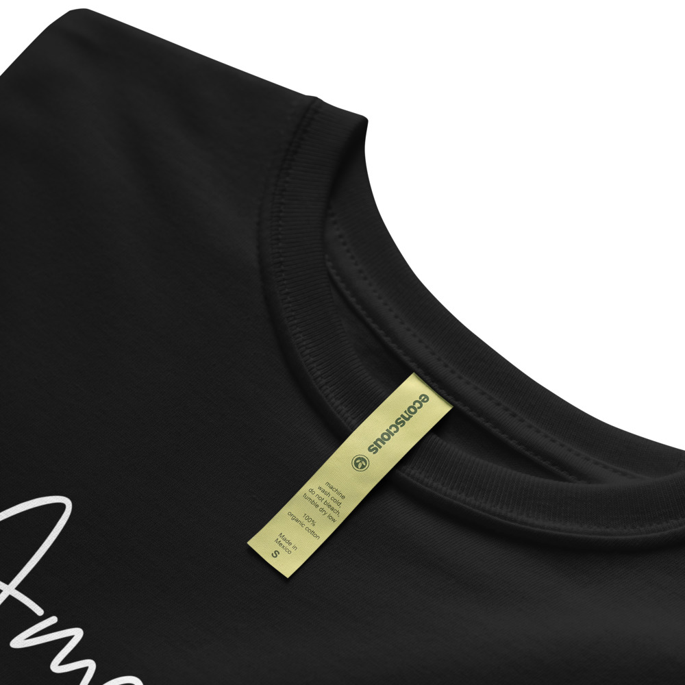 Ame-ser Camiseta orgânica unisex preta - Image 3